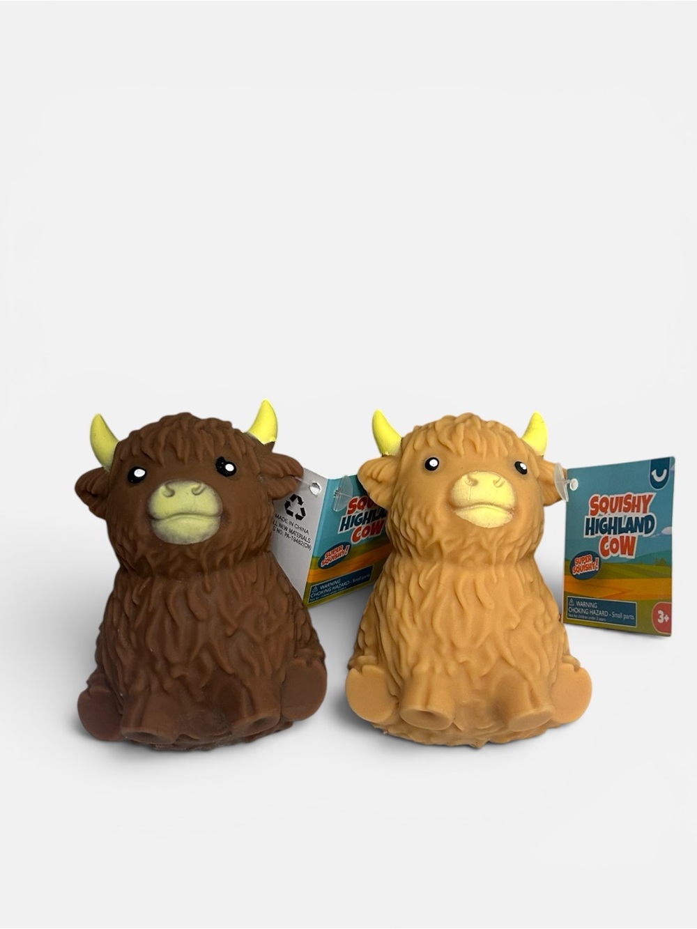 Highland Cow Sensory Toys Keycraft Squidgy NEW TAGS Bundle 2